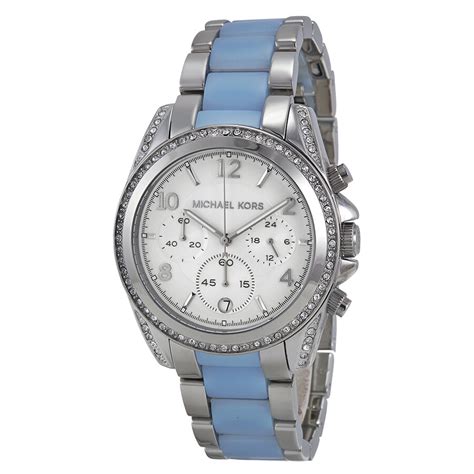 silver watches michael kors|michael kors blair watch silver.